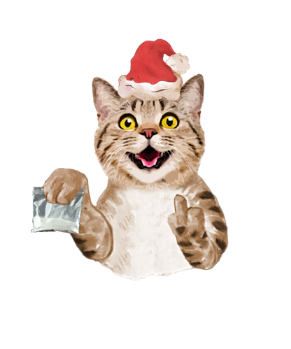 Santa Kitty Treat Pocket Tee